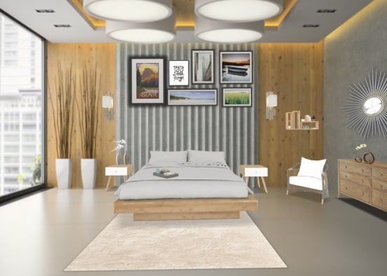 Perfect Inner City Bedroom Design Rendering