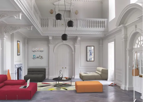 Splat ! Multicolor living room 🌈  Design Rendering