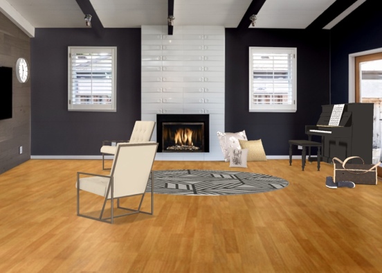 a Living room Design Rendering
