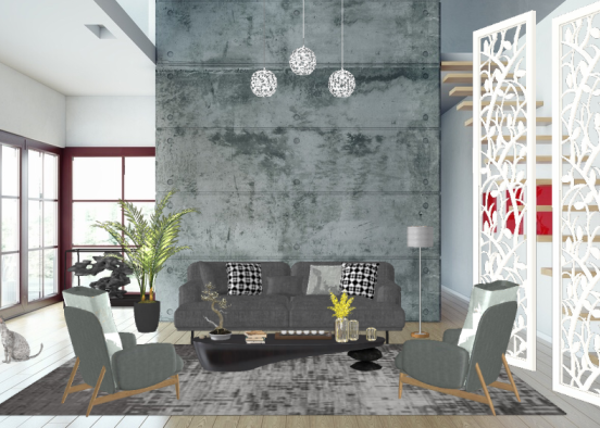 My favorite living room love love😍 Design Rendering