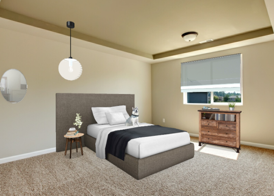 Dormitorio moderno Design Rendering