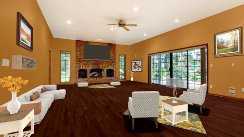 Fall living room theme