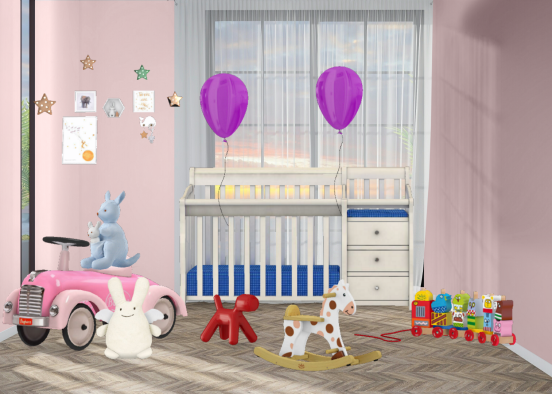 #baby room  Design Rendering
