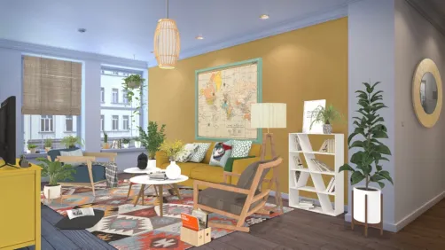 Scandinavian style living room