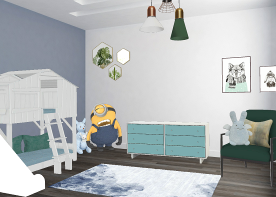 Minion baby boys room Design Rendering