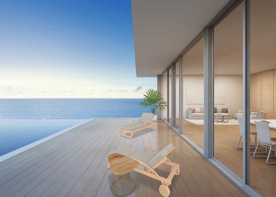 Beach Balcony Design Rendering