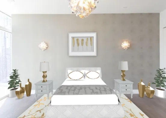 chambre gold Design Rendering