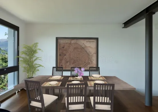 Farm Dining Design Rendering