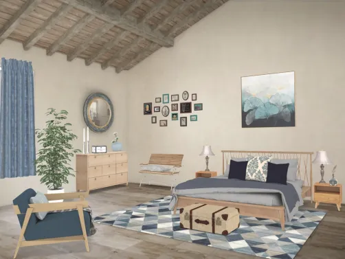dormitorio rústico