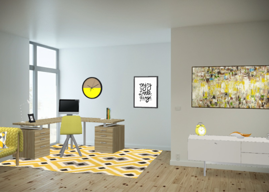 "Yellow yellow my heart is warmer when..." - Adelaine Morin Design Rendering