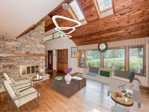 Colorado Cabin Living Room