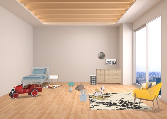 childeren bedroom Design Rendering