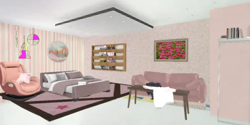 Um quarto da Barbie n achei muito rosa mas tudo bem🌼✨🌸