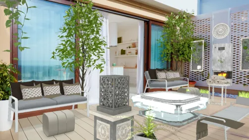 Angelina styles neutral outdoor balcony