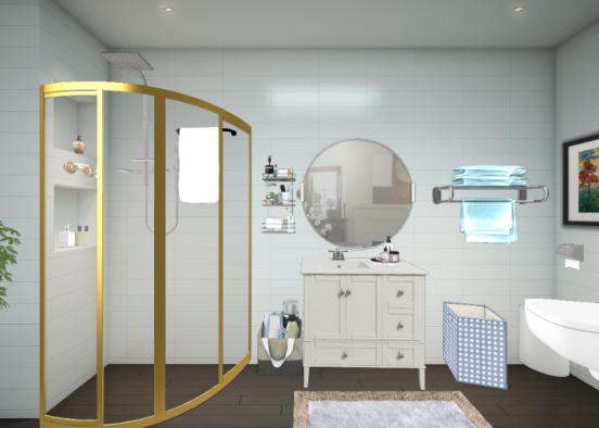 Banheiro normal Design Rendering