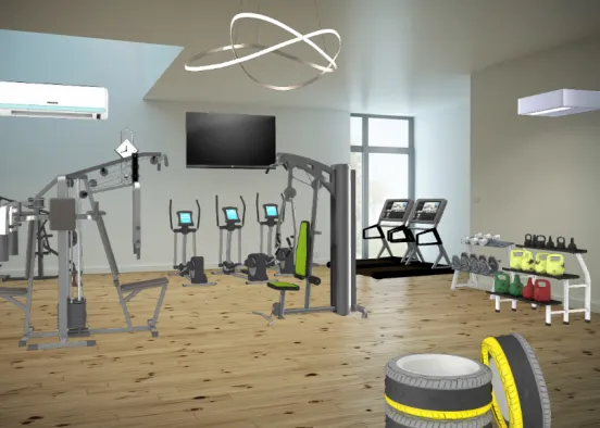Small gym Design Rendering