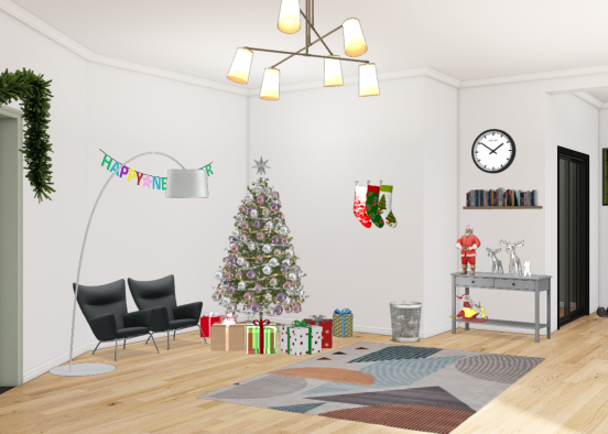 Christmas Room Design Rendering