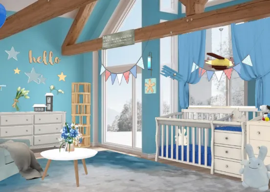 # Hello Baby boy 💙 ⭐ Визуализация дизайна