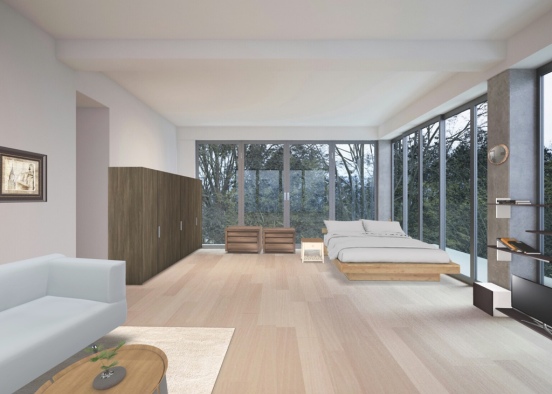 Holz room Design Rendering