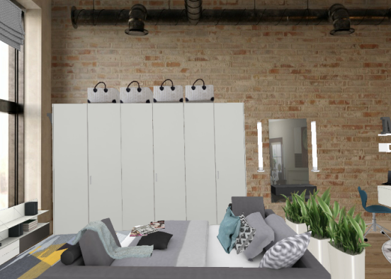 Loft living decor idea for modern style owner #designbydenisemyvo  Design Rendering