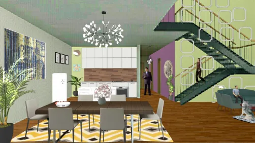 Dining ,kitchen 