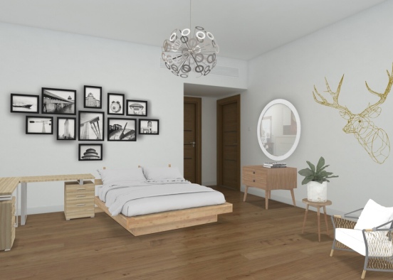a bedroom 🌸 Design Rendering