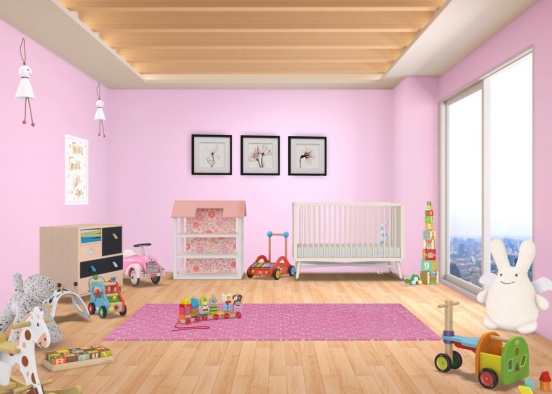 messy baby room Design Rendering