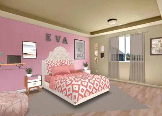 habitación de Eva  Design Rendering