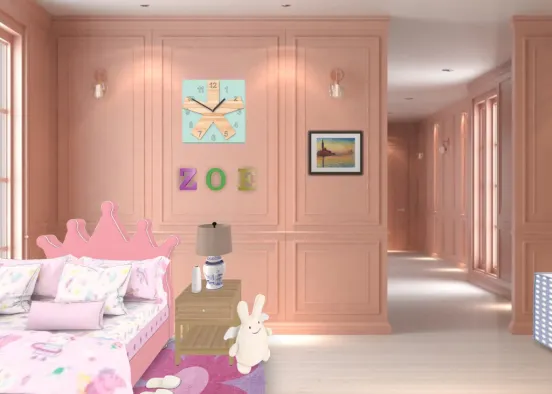 Little Princess Bedroom Design Rendering