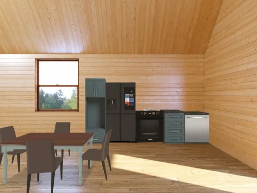 cabin kitchen