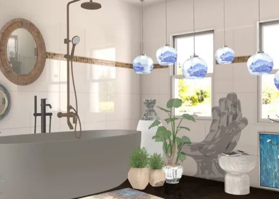 Bath room - Oriental modern Design Rendering