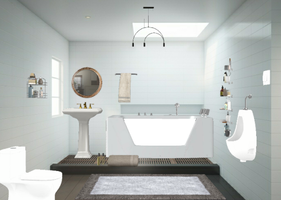 baño privado Design Rendering