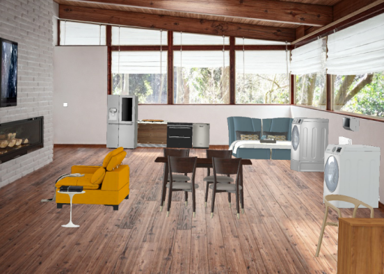 Mini Apartment with Washer/Dryer Design Rendering