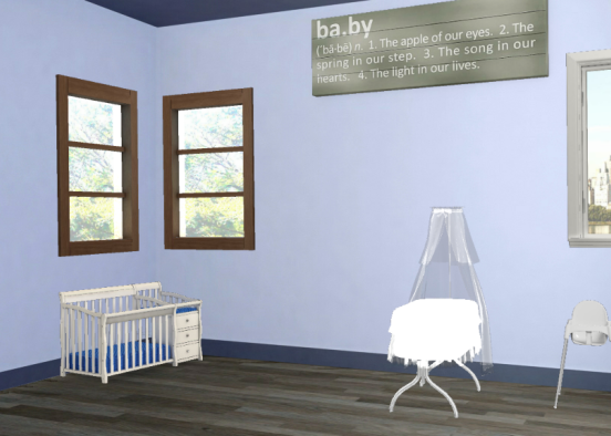 Baby/Toddler Bedroom Design Rendering