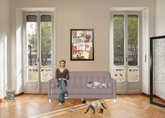 Crazy Cat Lady's House Design Rendering