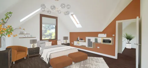 another orange bedroom 🧡