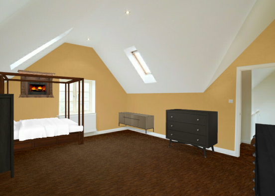Perfect bedroom/office Design Rendering