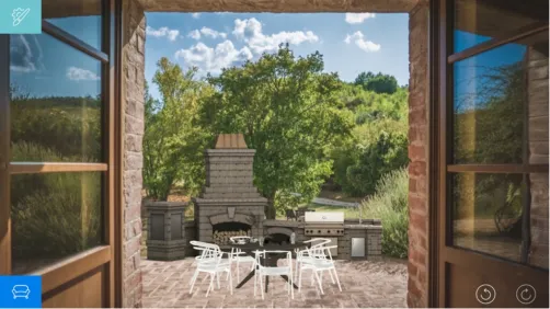 parrilla de una estancia 