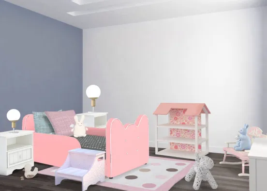 pinkest prettiest princess room Design Rendering