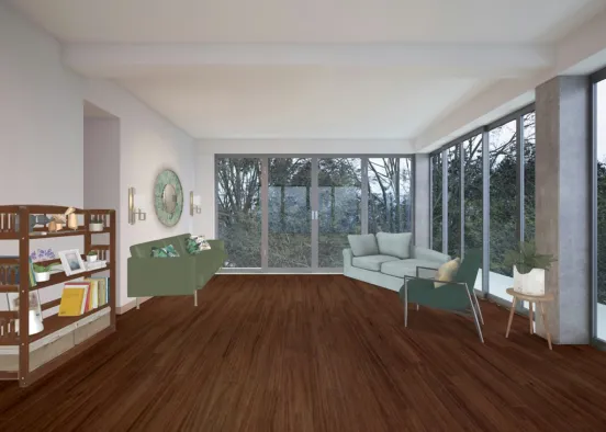 C_ green living room 🌱 Design Rendering