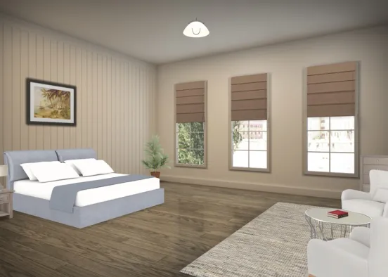 C_ master bedroom ( shades of gray trend) Design Rendering