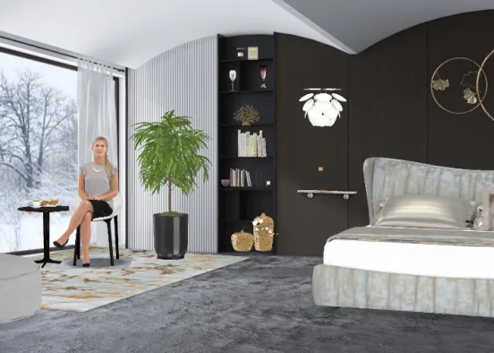 Tranquil Bedroom Design Rendering