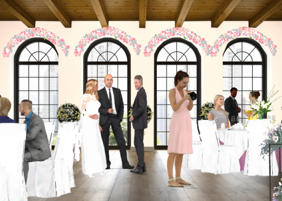 Lana & Oliver's Wedding Reception Design Rendering