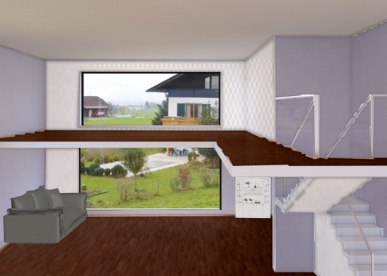 Wohnzimmer  Design Rendering