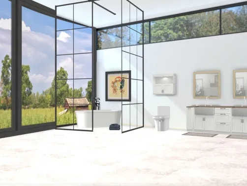 country bathroom 