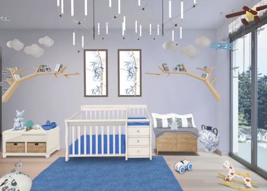 Baby Boy’s Room Design Rendering