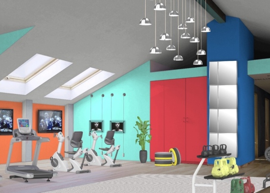 Gym Facility Design Rendering