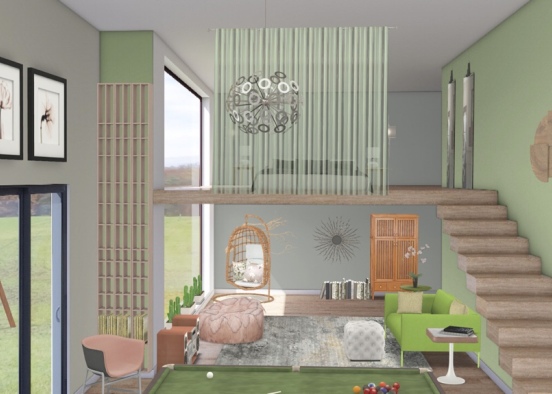 Relaxing AirBnb in the County Design Rendering