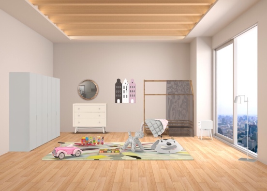 toddler girls room Design Rendering