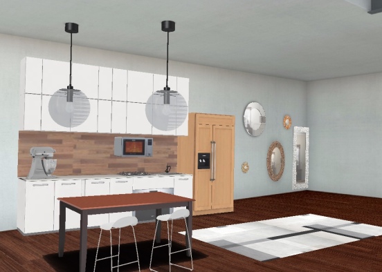 Modern maker kitchen!!! Design Rendering